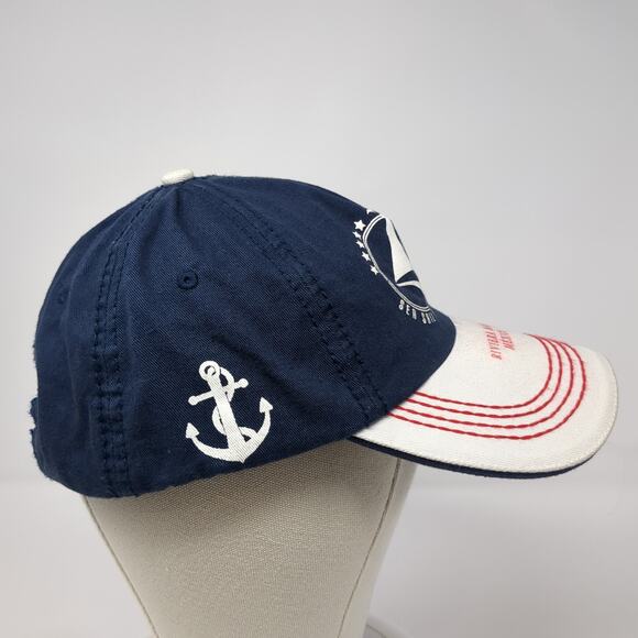 Sea Sailing 07 Riviera Maya Mexico 5 Panel Cap Blue OS Adjustable Yacht Club - Picture 5 of 9